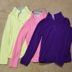 Set of 3 Danskin half zip hoodies
